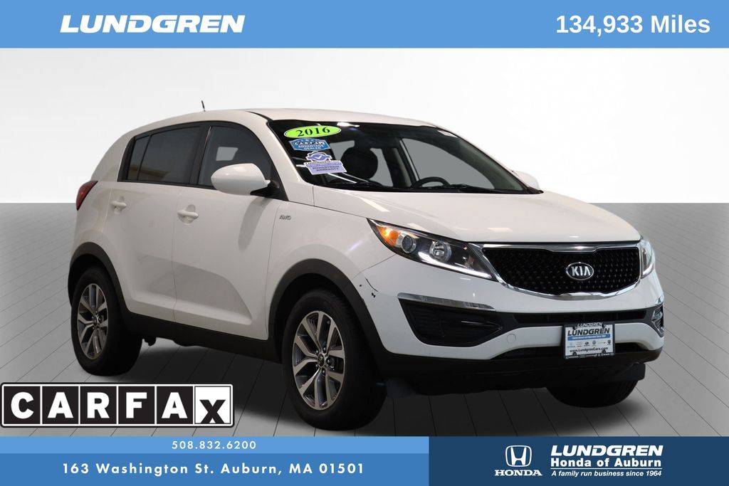 2016 Kia Sportage LX — SUV — 134,933 mi — Auburn, MA