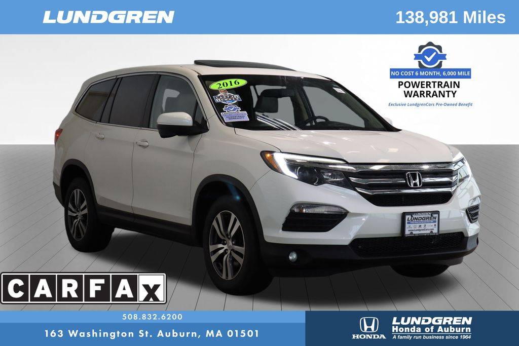 2016 Honda Pilot EX-L — SUV — 138,968 mi — Auburn, MA