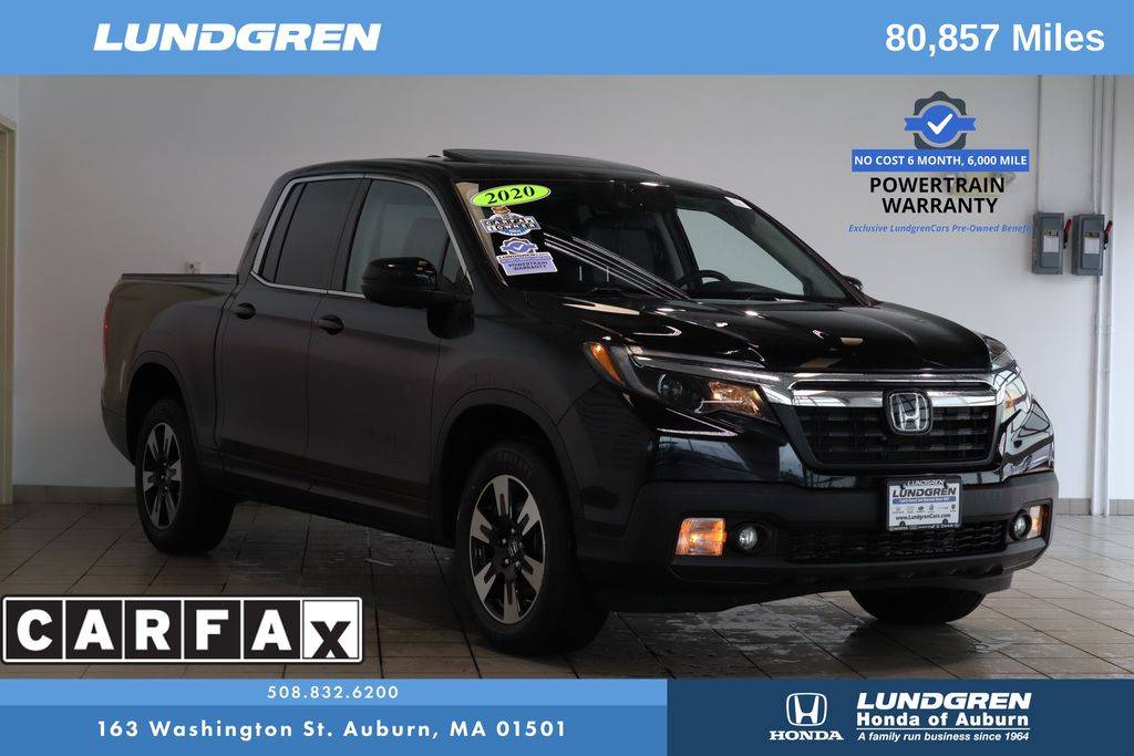 2020 Honda Ridgeline RTL — Pickup Truck — 80,857 mi — Auburn, MA