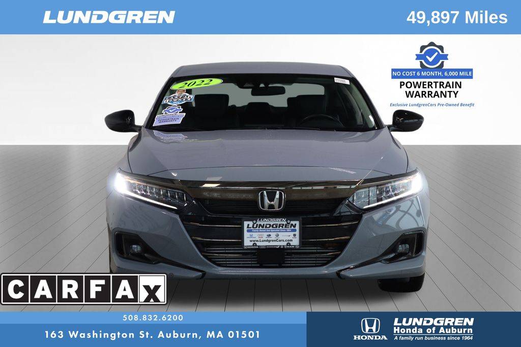 2022 Honda Accord Sport SE — Sedan — 48,876 mi — Auburn, MA