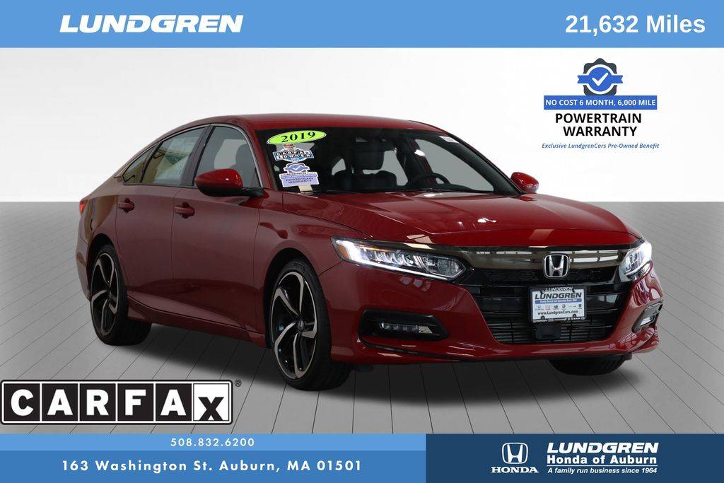 2019 Honda Accord Sport — Sedan — 21,632 mi — Auburn, MA