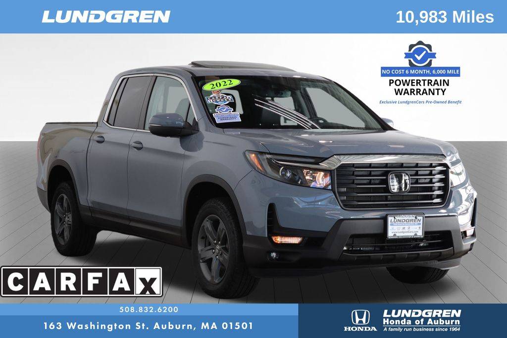2022 Honda Ridgeline RTL — Pickup Truck — 10,981 mi — Auburn, MA