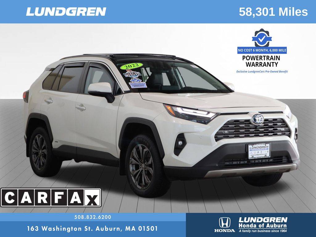 2022 Toyota RAV4 Hybrid Limited — SUV — 57,941 mi — Auburn, MA