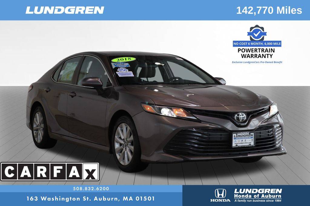 2018 Toyota Camry LE — Sedan — 142,592 mi — Auburn, MA