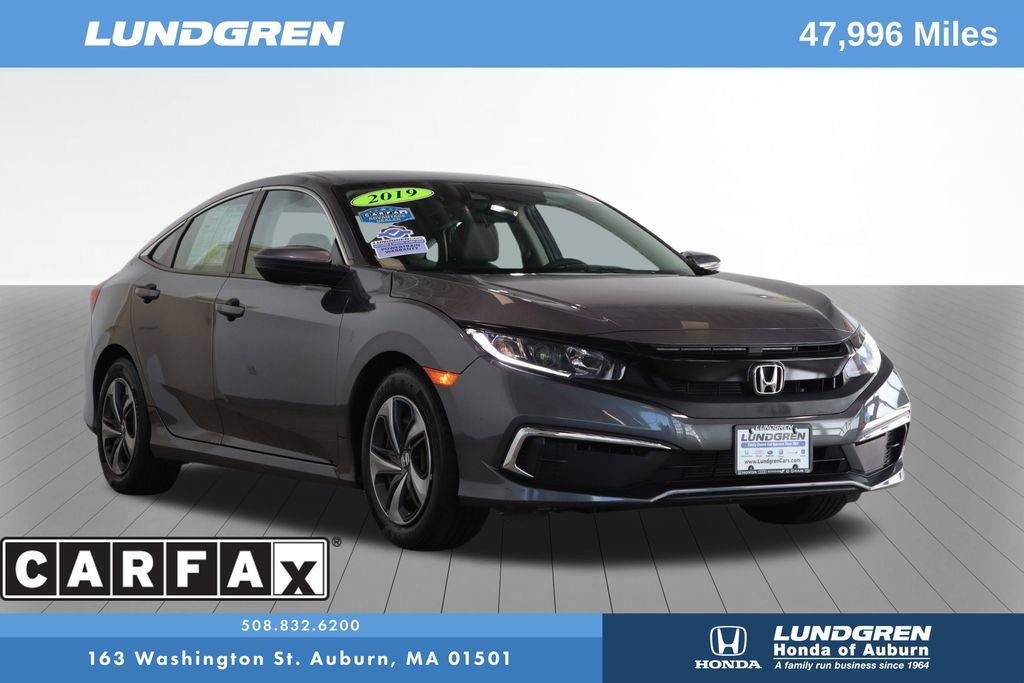 2019 Honda Civic LX — Sedan — 47,996 mi — Auburn, MA