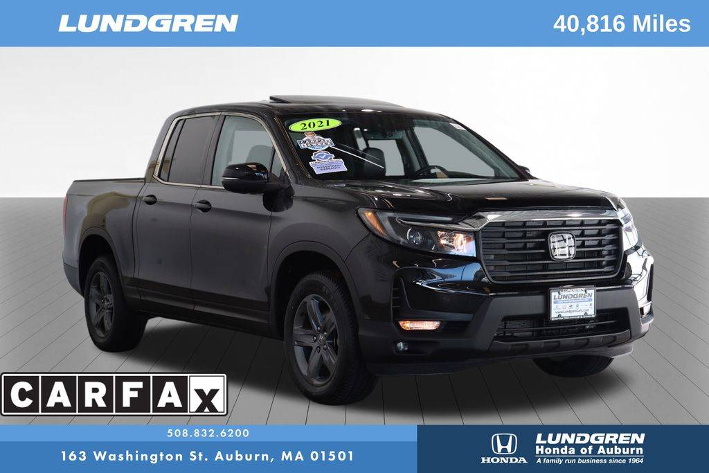 2021 Honda Ridgeline RTL — Pickup Truck — 40,816 mi — Auburn, MA