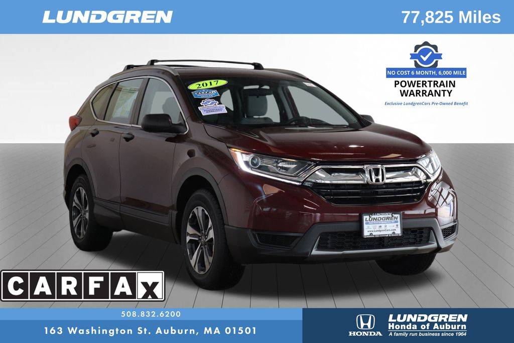 2017 Honda CR-V LX — SUV — 77,522 mi — Auburn, MA