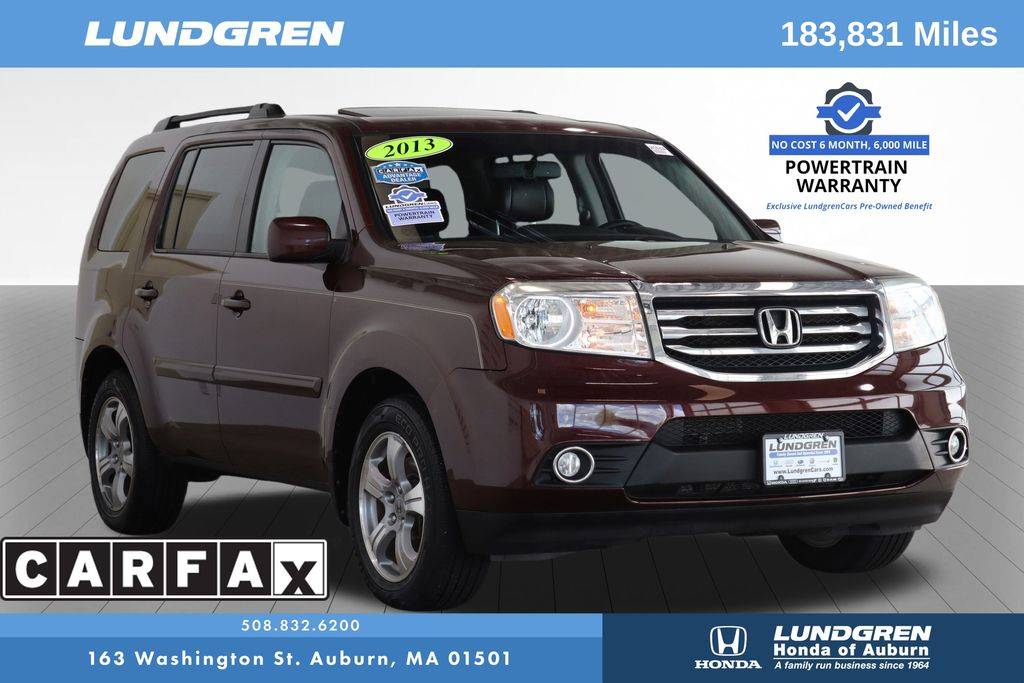 2013 Honda Pilot EX-L — SUV — 183,831 mi — Auburn, MA