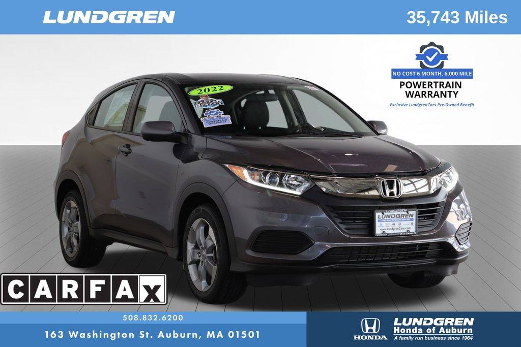 2022 Honda HR-V LX — SUV — 35,743 mi — Auburn, MA