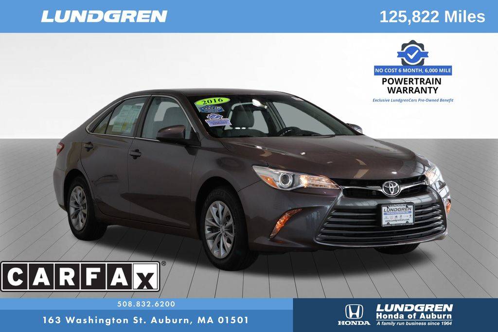2016 Toyota Camry LE — Sedan — 125,566 mi — Auburn, MA