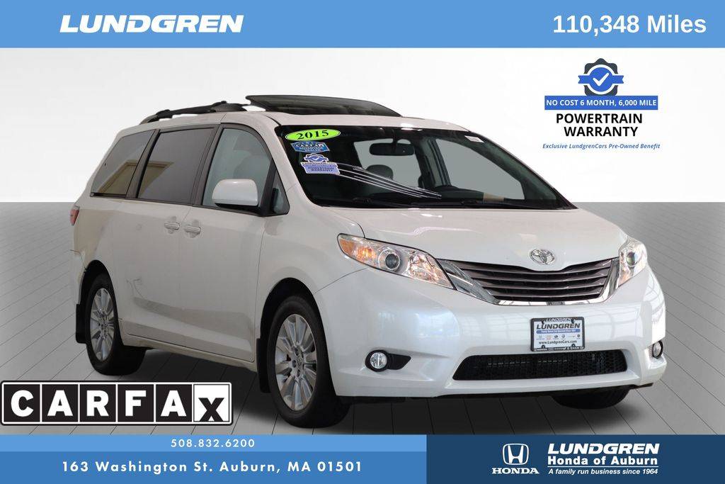 2015 Toyota Sienna XLE — Minivan — 110,103 mi — Auburn, MA