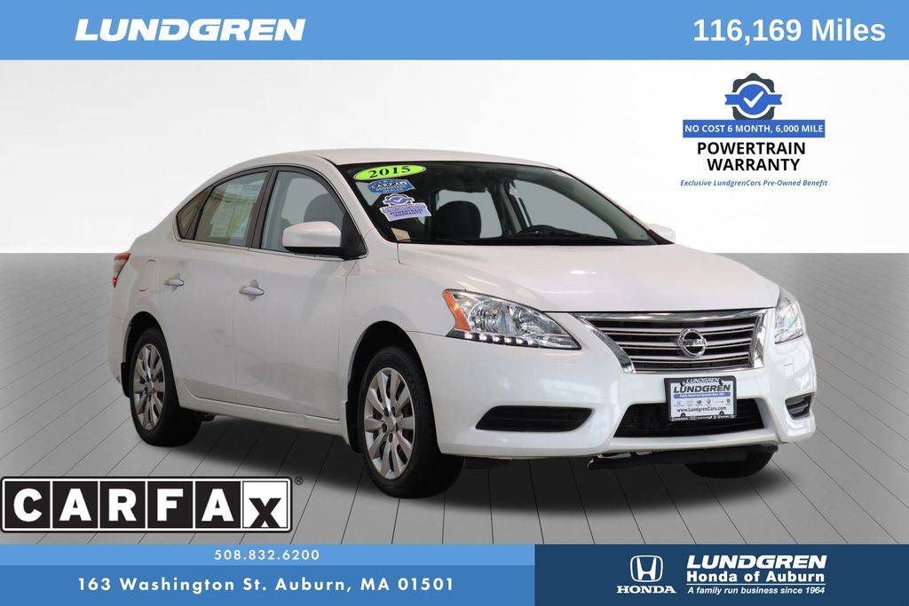 2015 Nissan Sentra SV — Sedan — 115,943 mi — Auburn, MA