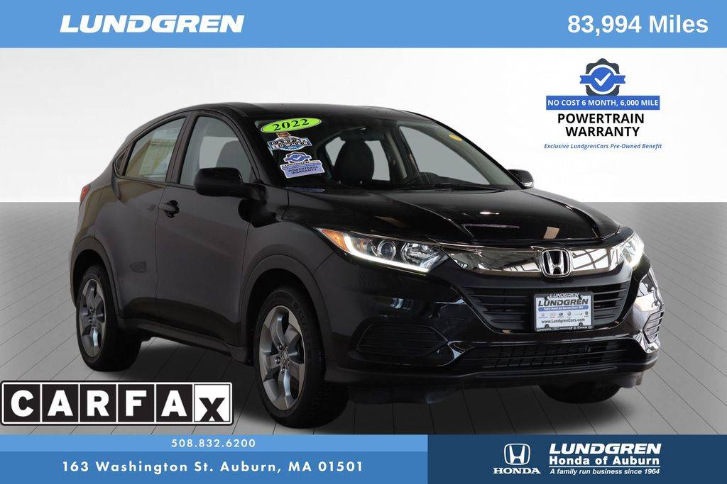 2022 Honda HR-V LX — SUV — 83,340 mi — Auburn, MA