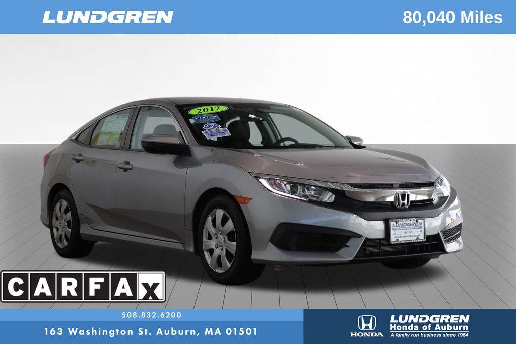 2017 Honda Civic LX — Sedan — 80,034 mi — Auburn, MA