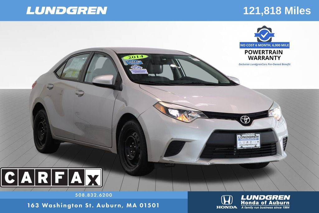 2014 Toyota Corolla LE — Sedan — 121,818 mi — Auburn, MA