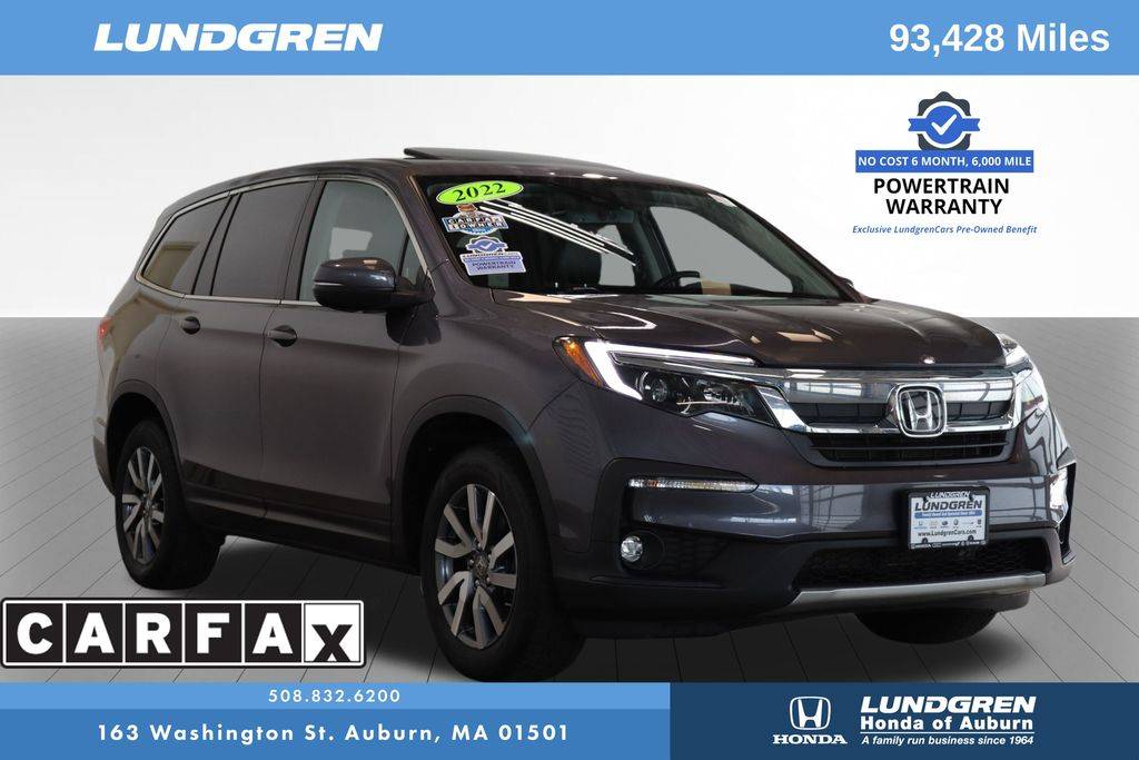 2022 Honda Pilot EX-L — SUV — 93,428 mi — Auburn, MA