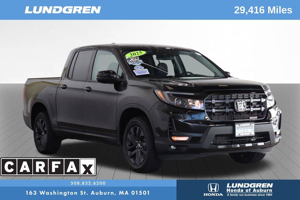2025 Honda Ridgeline Sport — Pickup Truck — 29,416 mi — Auburn, MA