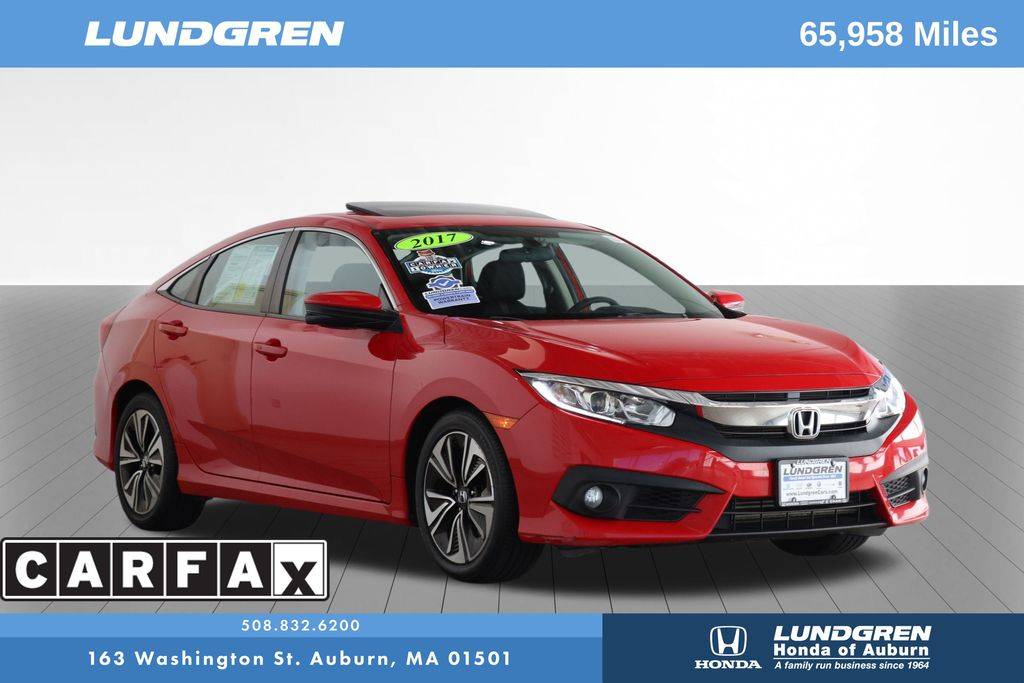 2017 Honda Civic EX-T — Sedan — 65,916 mi — Auburn, MA