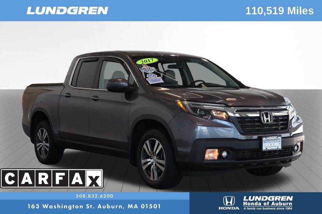 2017 Honda Ridgeline RTS — Pickup Truck — 110,519 mi — Auburn, MA