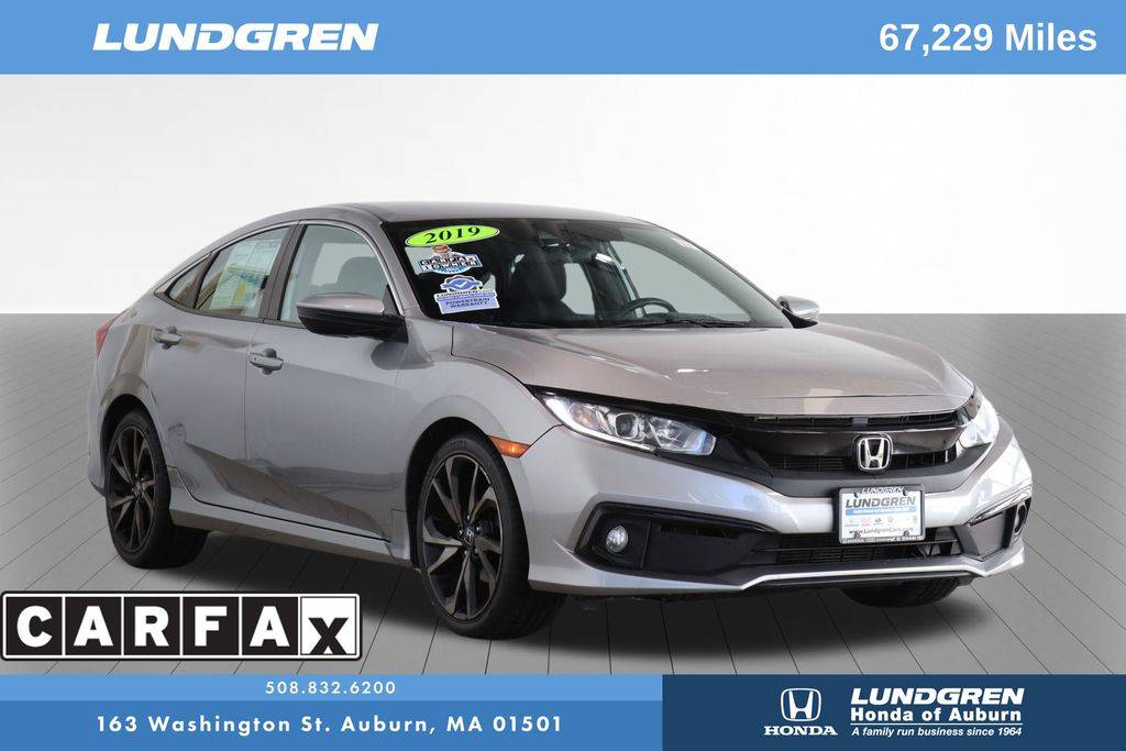 2019 Honda Civic Sport — Sedan — 67,229 mi — Auburn, MA