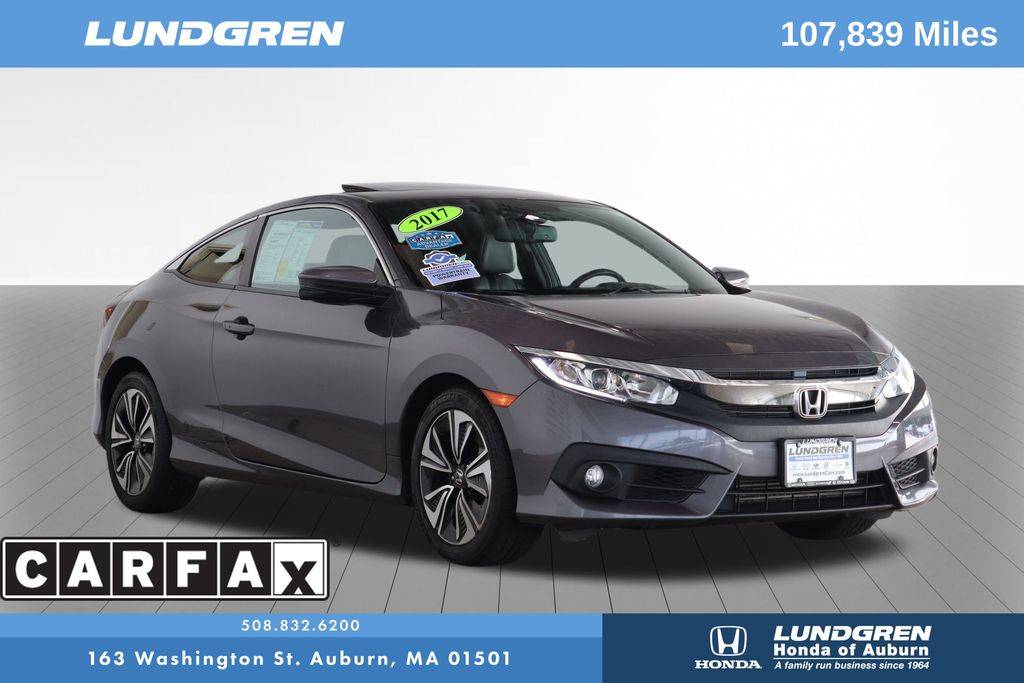 2017 Honda Civic EX-L — Coupe — 106,552 mi — Auburn, MA