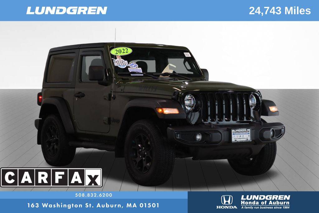 2022 Jeep Wrangler Willys Sport — SUV — 24,743 mi — Auburn, MA