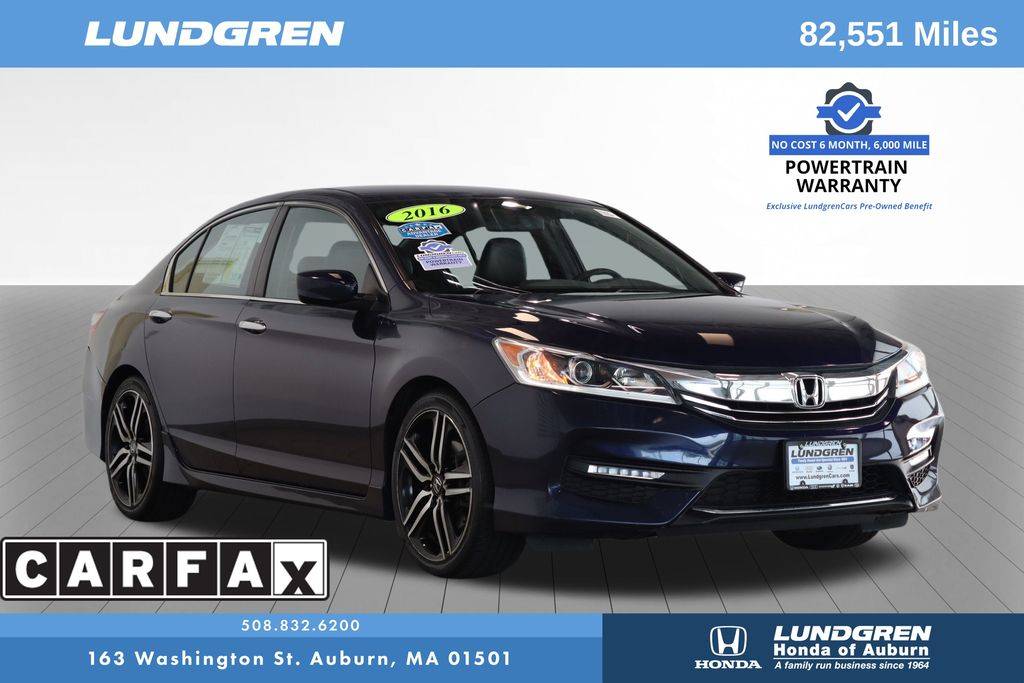 2016 Honda Accord Sport — Sedan — 82,402 mi — Auburn, MA