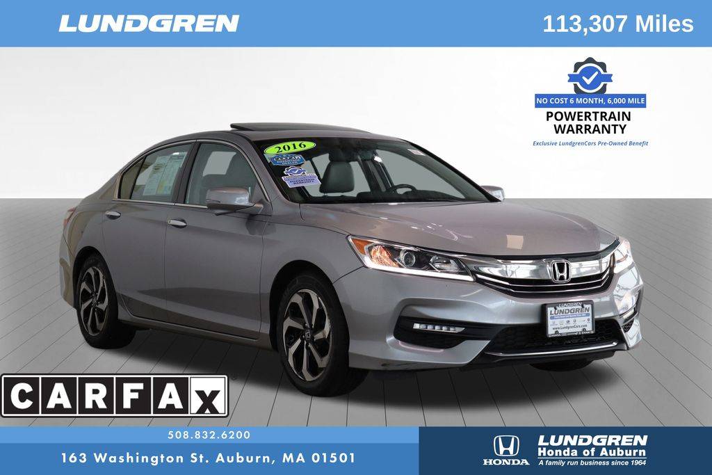 2016 Honda Accord EX-L V6 — Sedan — 113,307 mi — Auburn, MA