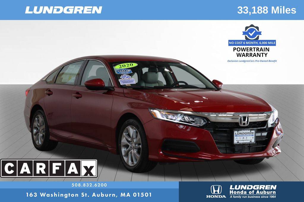 2020 Honda Accord LX — Sedan — 33,187 mi — Auburn, MA