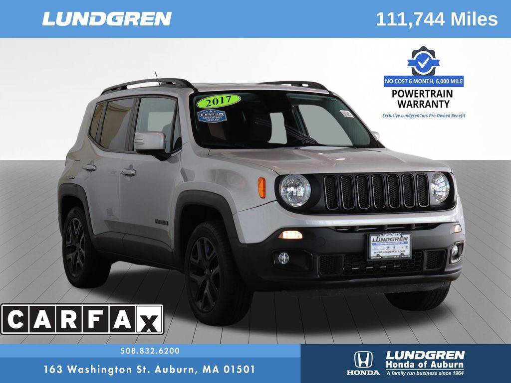 2017 Jeep Renegade Altitude — SUV — 111,744 mi — Auburn, MA