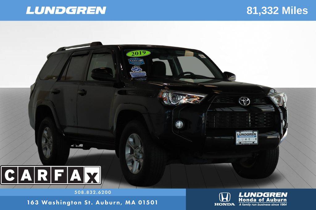 2019 Toyota 4Runner SR5 — SUV — 81,118 mi — Auburn, MA
