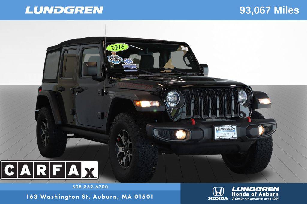 2018 Jeep Wrangler Rubicon — SUV — 92,547 mi — Auburn, MA