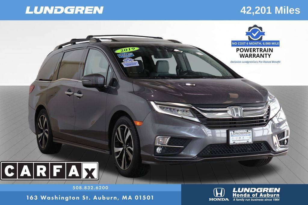 2019 Honda Odyssey Elite — Minivan — 42,201 mi — Auburn, MA