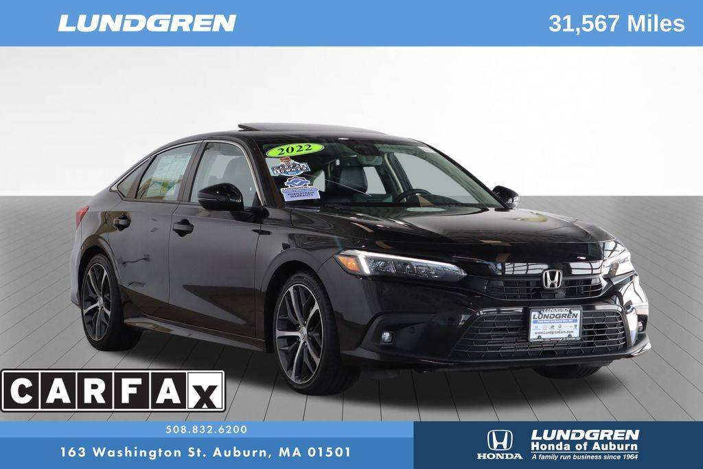 2022 Honda Civic Touring — Sedan — 31,567 mi — Auburn, MA