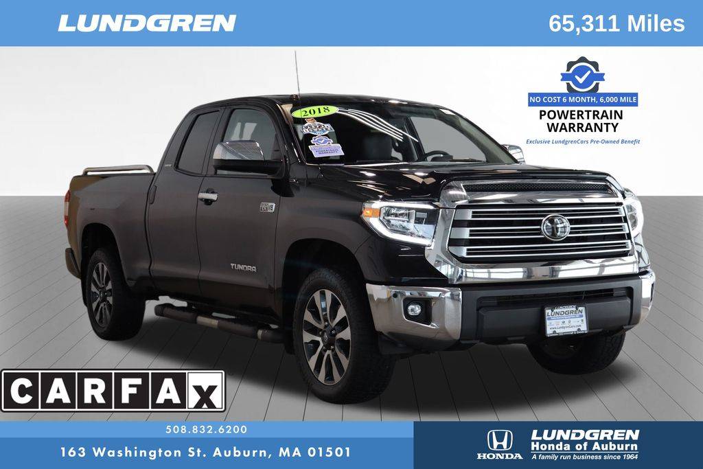 2018 Toyota Tundra Limited — Pickup Truck — 65,053 mi — Auburn, MA