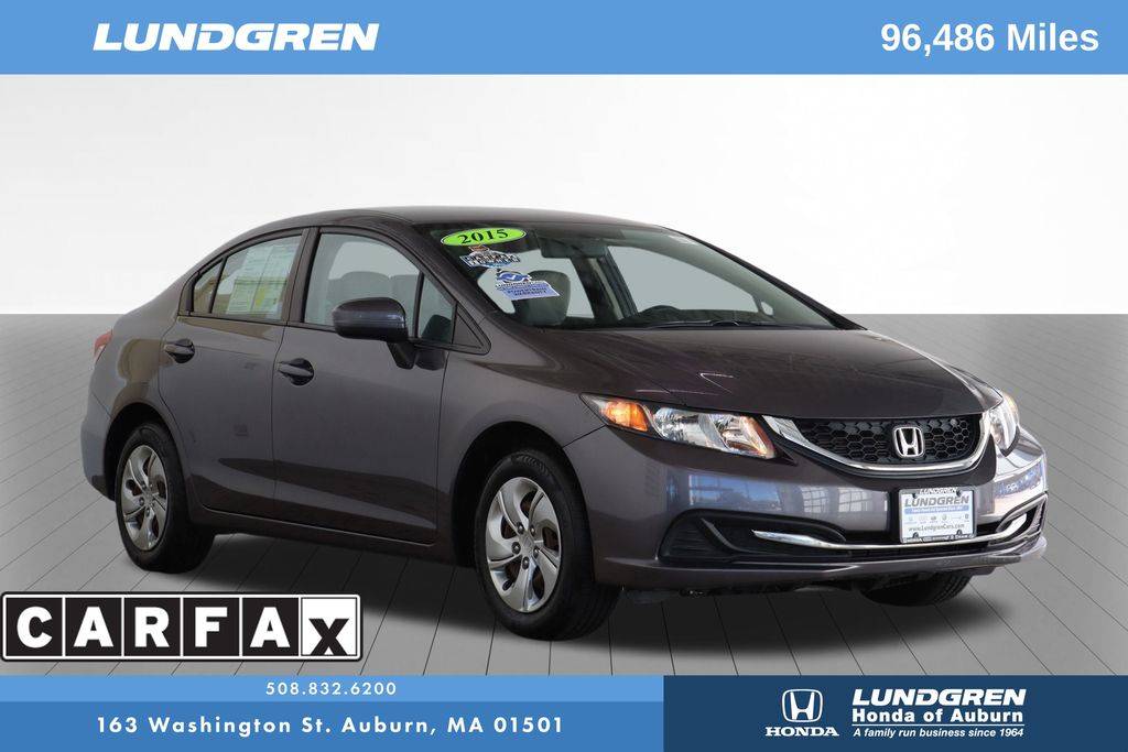 2015 Honda Civic LX — Sedan — 96,486 mi — Auburn, MA