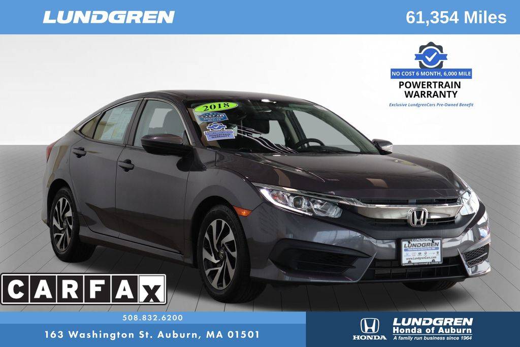 2018 Honda Civic LX — Sedan — 61,247 mi — Auburn, MA