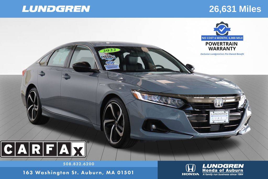 2022 Honda Accord Hybrid Sport — Sedan — 26,631 mi — Auburn, MA