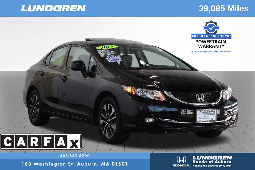 2013 Honda Civic EX-L — Sedan — 38,958 mi — Auburn, MA