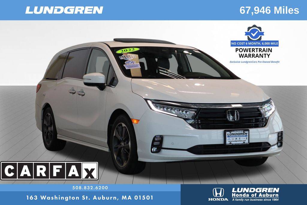 2022 Honda Odyssey Elite — Minivan — 67,946 mi — Auburn, MA