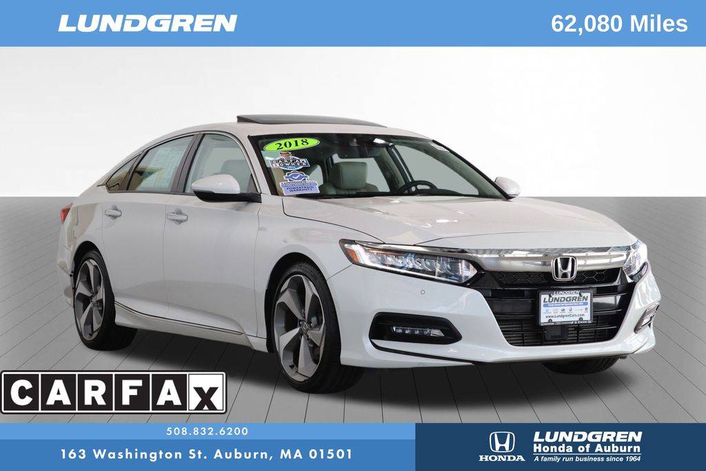 2018 Honda Accord Touring — Sedan — 62,015 mi — Auburn, MA