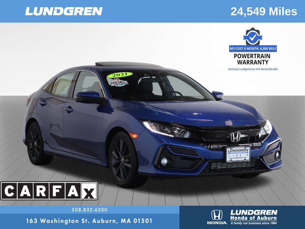 2021 Honda Civic EX — Hatchback — 24,513 mi — Auburn, MA
