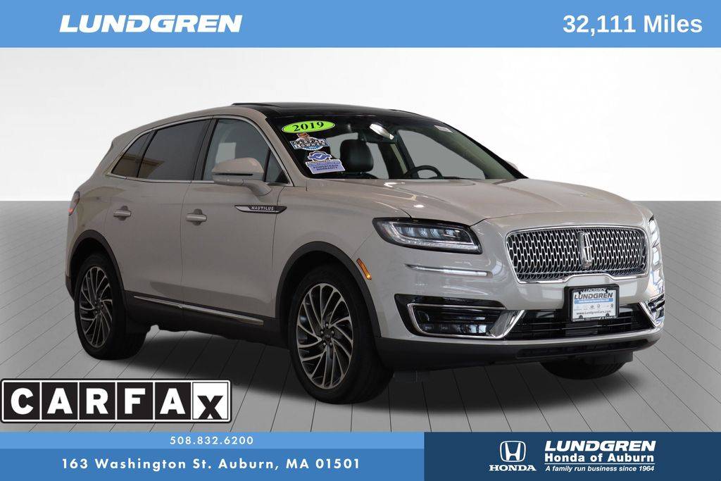 2019 Lincoln Nautilus Reserve — SUV — 32,111 mi — Auburn, MA