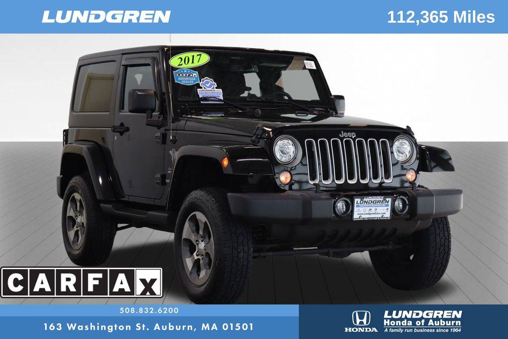 2017 Jeep Wrangler Sahara — SUV — 112,365 mi — Auburn, MA