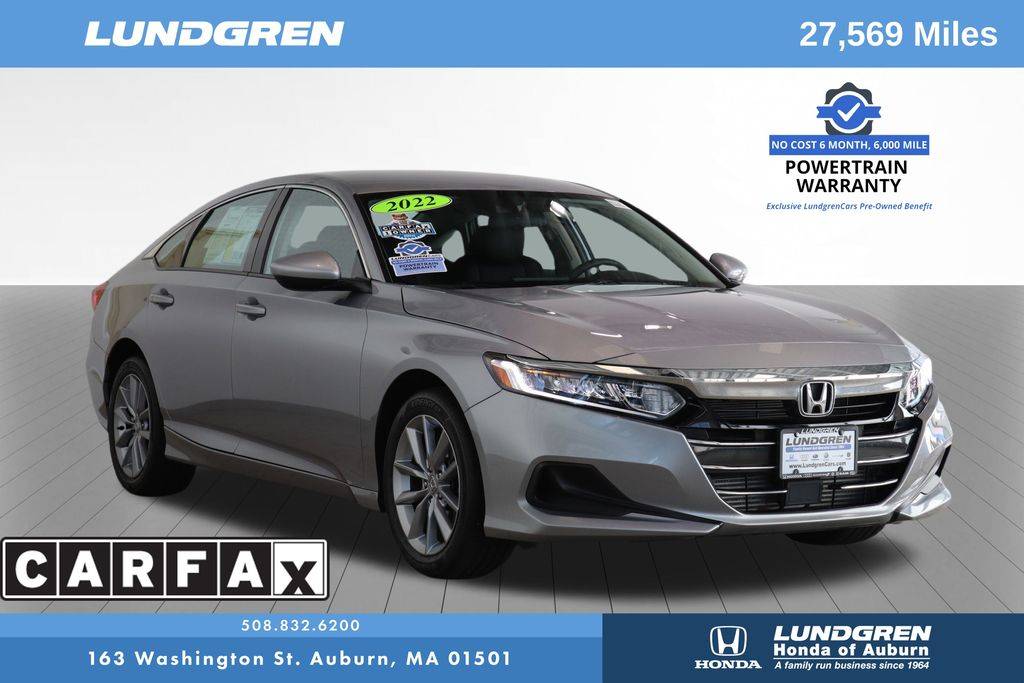 2022 Honda Accord LX — Sedan — 27,569 mi — Auburn, MA