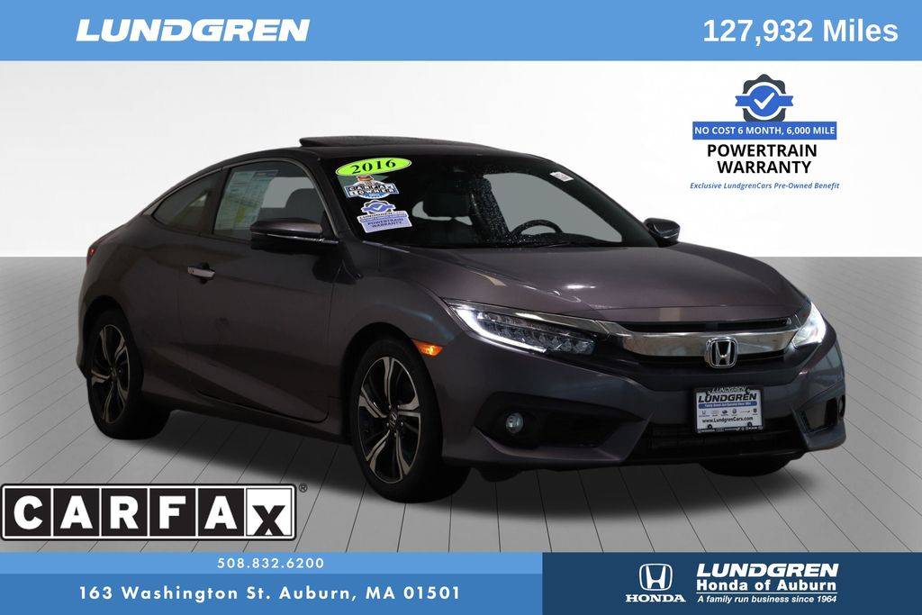 2016 Honda Civic Touring — Coupe — 126,850 mi — Auburn, MA
