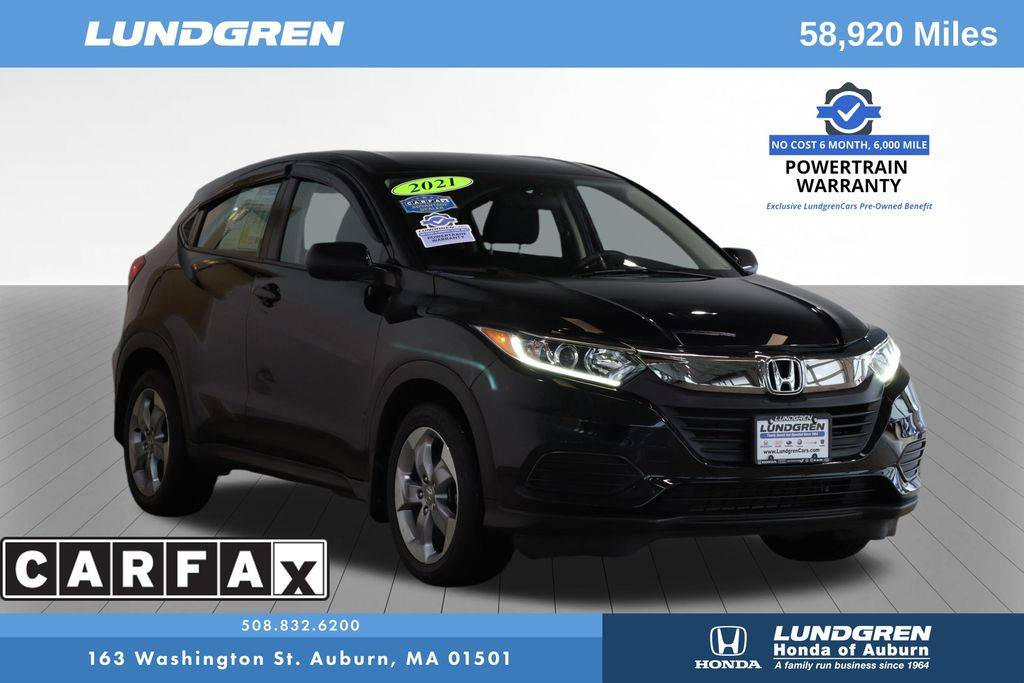 2021 Honda HR-V LX — SUV — 58,920 mi — Auburn, MA