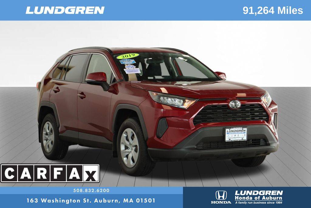 2019 Toyota RAV4 LE — SUV — 91,252 mi — Auburn, MA