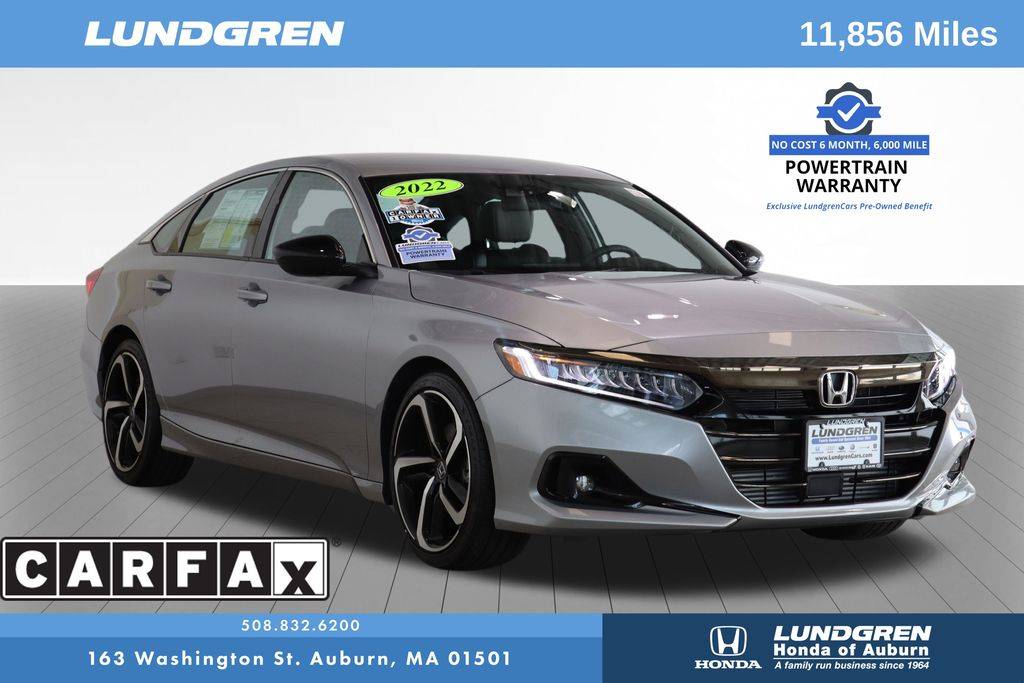 2022 Honda Accord Sport — Sedan — 11,856 mi — Auburn, MA