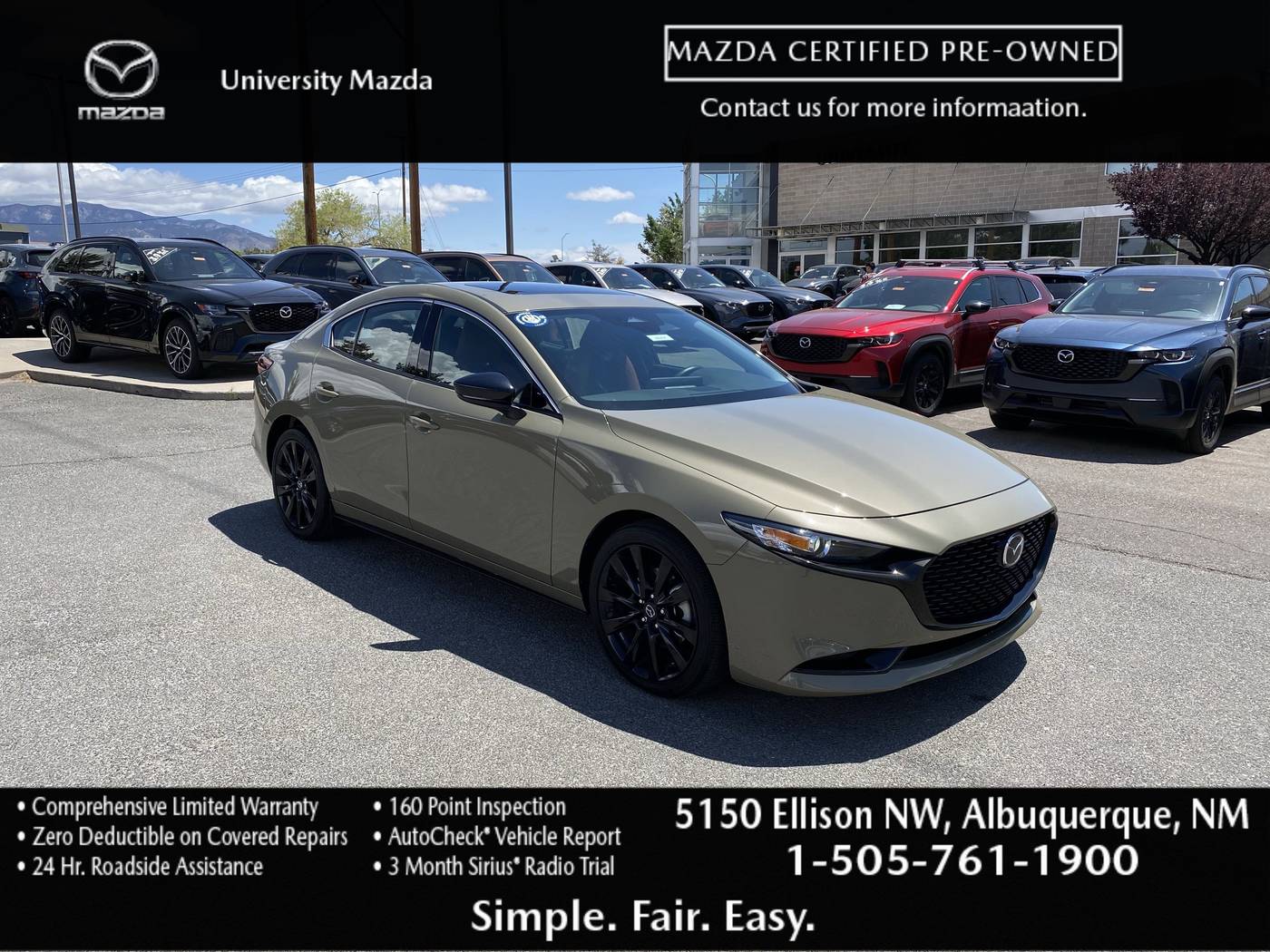 2024 Mazda Mazda3 Carbon Turbo — Sedan — 5,438 mi — Albuquerque, NM